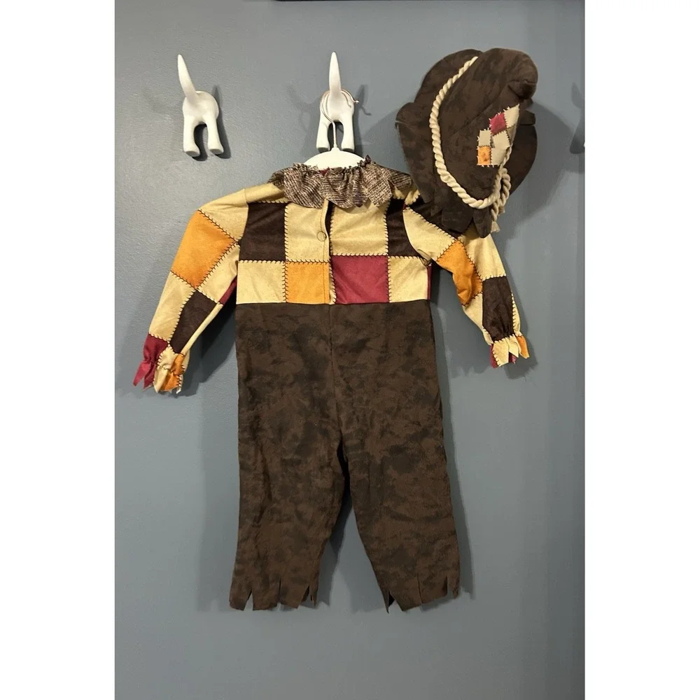 Spirit Halloween Happy Harvest Scarecrow Overalls Infant Child Costume 18-24 Mo - Picture 2 of 7